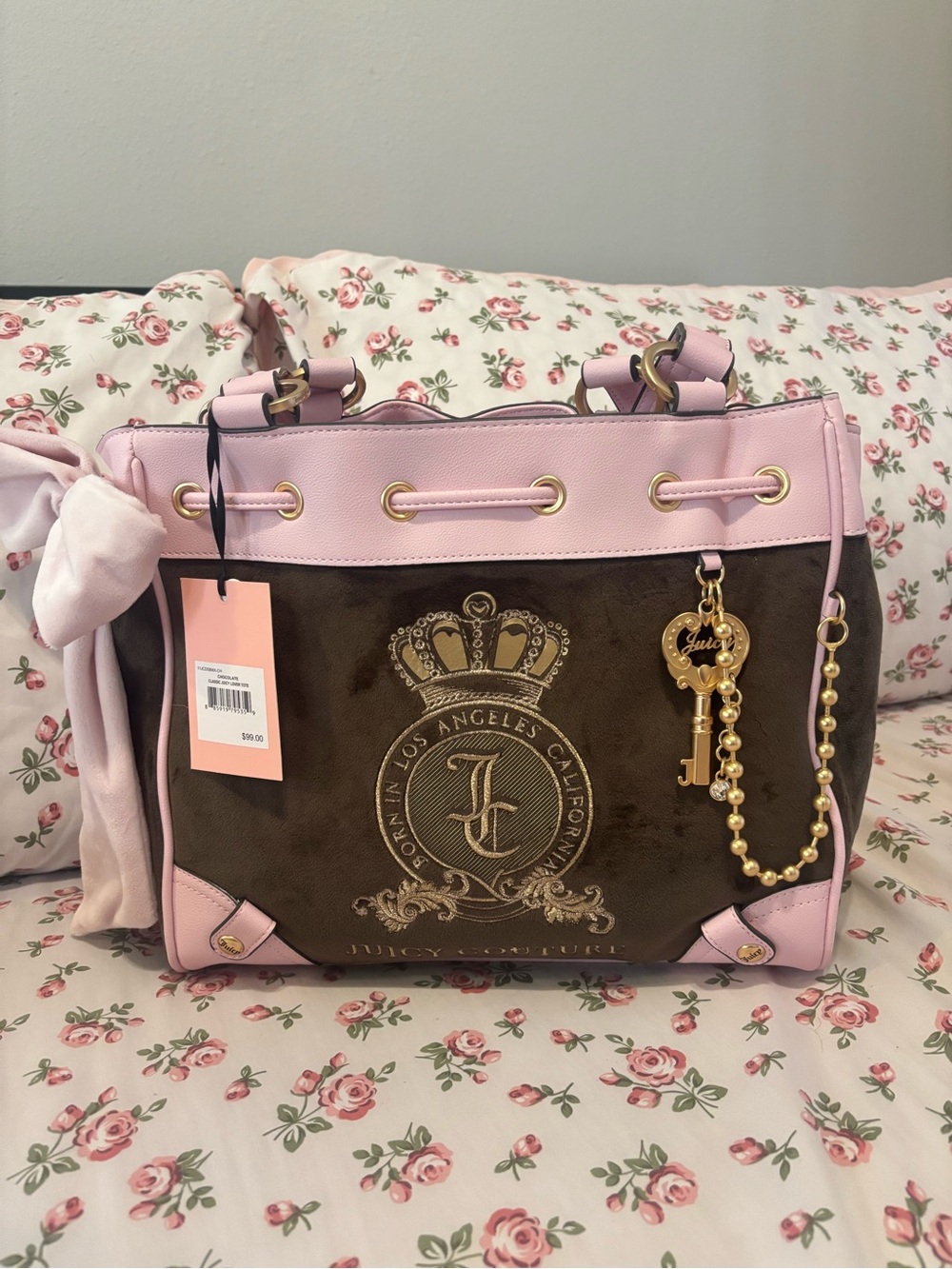 Juicy Couture Chocolate Classic Juicy Lover Tote